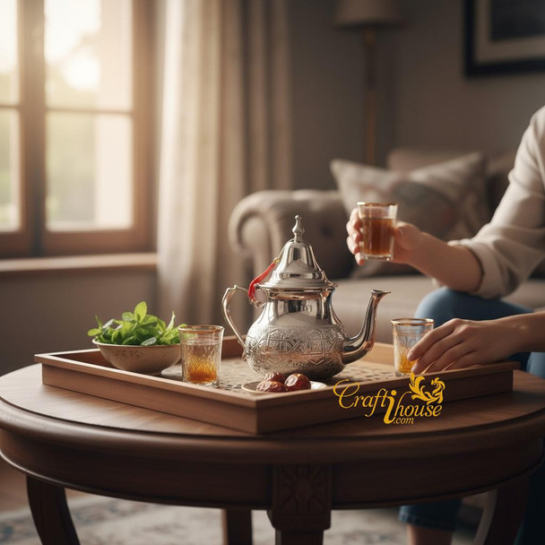 Authentic Moroccan tea pot for Eid and Ramadan serving