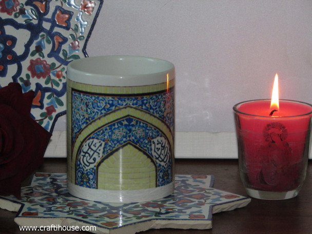 Abstract Islamic . Artisan Coffee Mug | Heritage Cultural Souvenir - Luxury Handcrafted Art Craftihouse Dubai