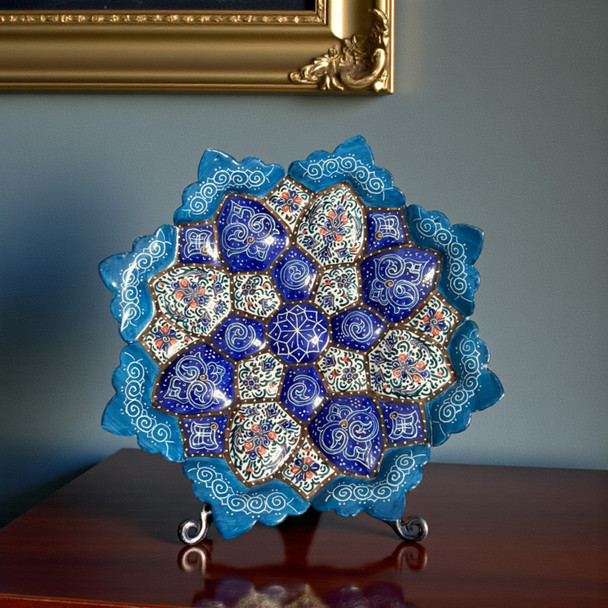 Prestigious government gifting item Minakari enamel copper plate