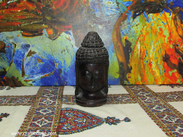 Luxury African Tribal Woman Head Hand | Unique Handcrafted African Statuette Premium Design Showcase
