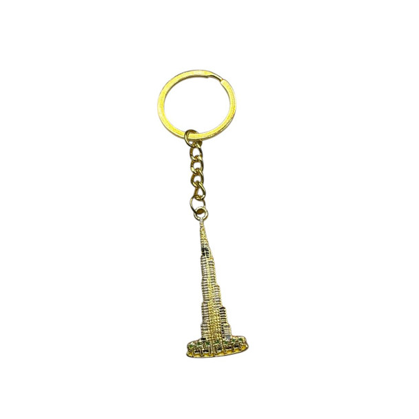Burj Khalifa Golden Enamel Keychain | Sophisticated Boutique Accessory | Crafted In Dubai - Luxury Handcrafted Art Craftihouse Dubai