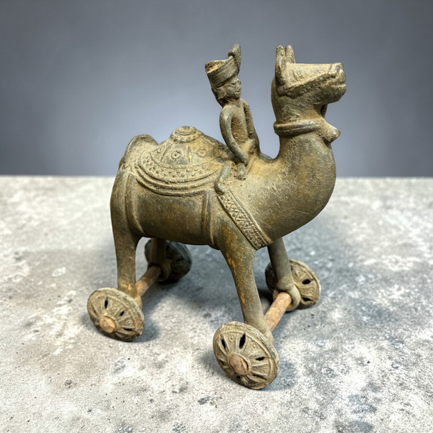 An exclusive Dhokra metal camel, a timeless tribal treasure that embodies the mastery of ancient Indian metal-casting traditions.