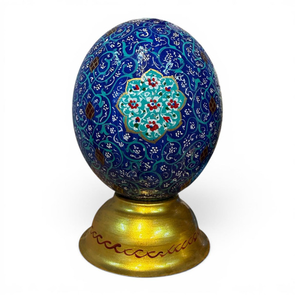 Craftihouse traditional art piece, highlighting fine brushwork and ornate, colorful floral patterns.
