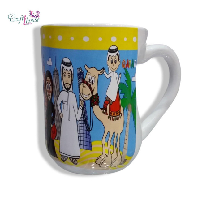 qatar ceramic mug , Qatari Souvenir , Qatar World cup 2022