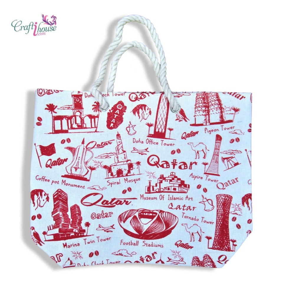 Qatar handbag , Qatar Souvenir , Qatar World cup 2022