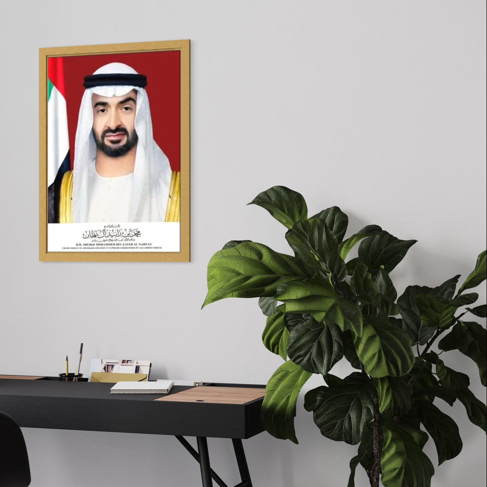 Official Portrait Of HH Sheikh Mohamed bin Zayed , wall art
