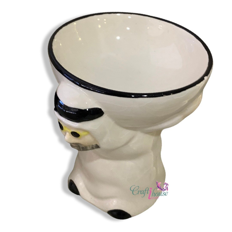 "Abu Dhabi Souvenir Set Ceramic Arab Man & Lady Oud Burner