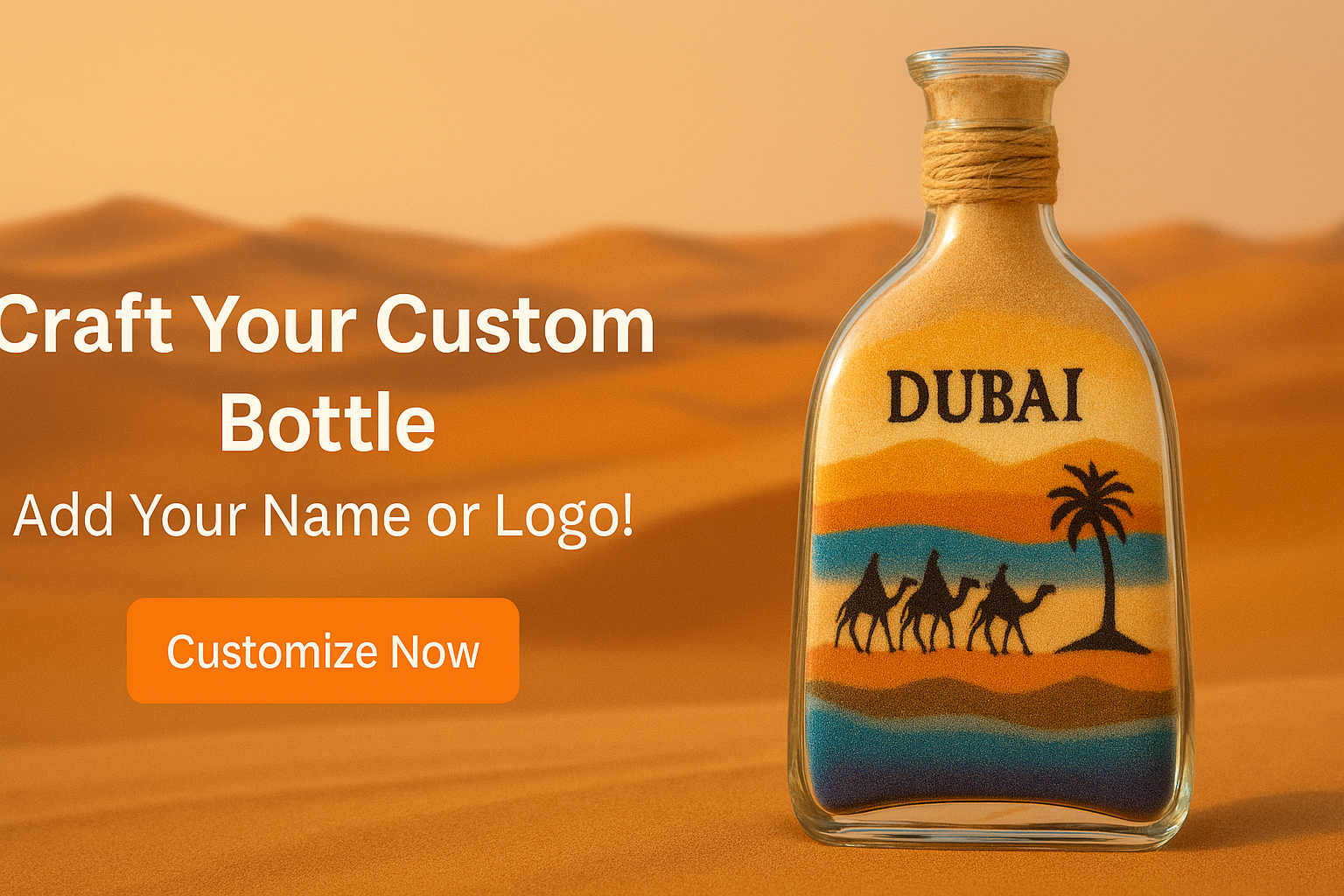 personalized sand art bottle