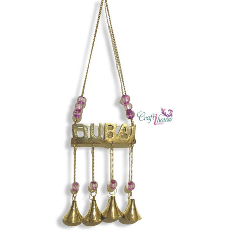 Brass dubai wind chimes, handmade hanging wind chime