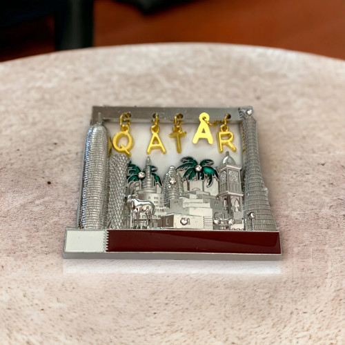 Qatar Souvenir Metal Fridge Doha Collectible Gift