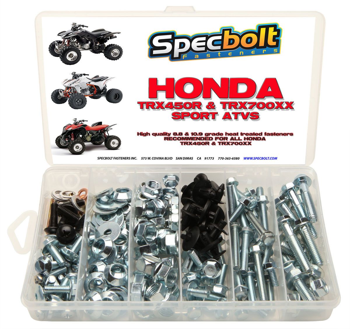 Honda TRX450R & TRX700 XX ATV 120 Piece Fastener Kit