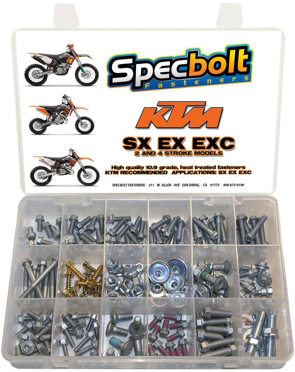 KTM SX EX EXC XC 2 & 4 Stroke 250pc Bolt Kit