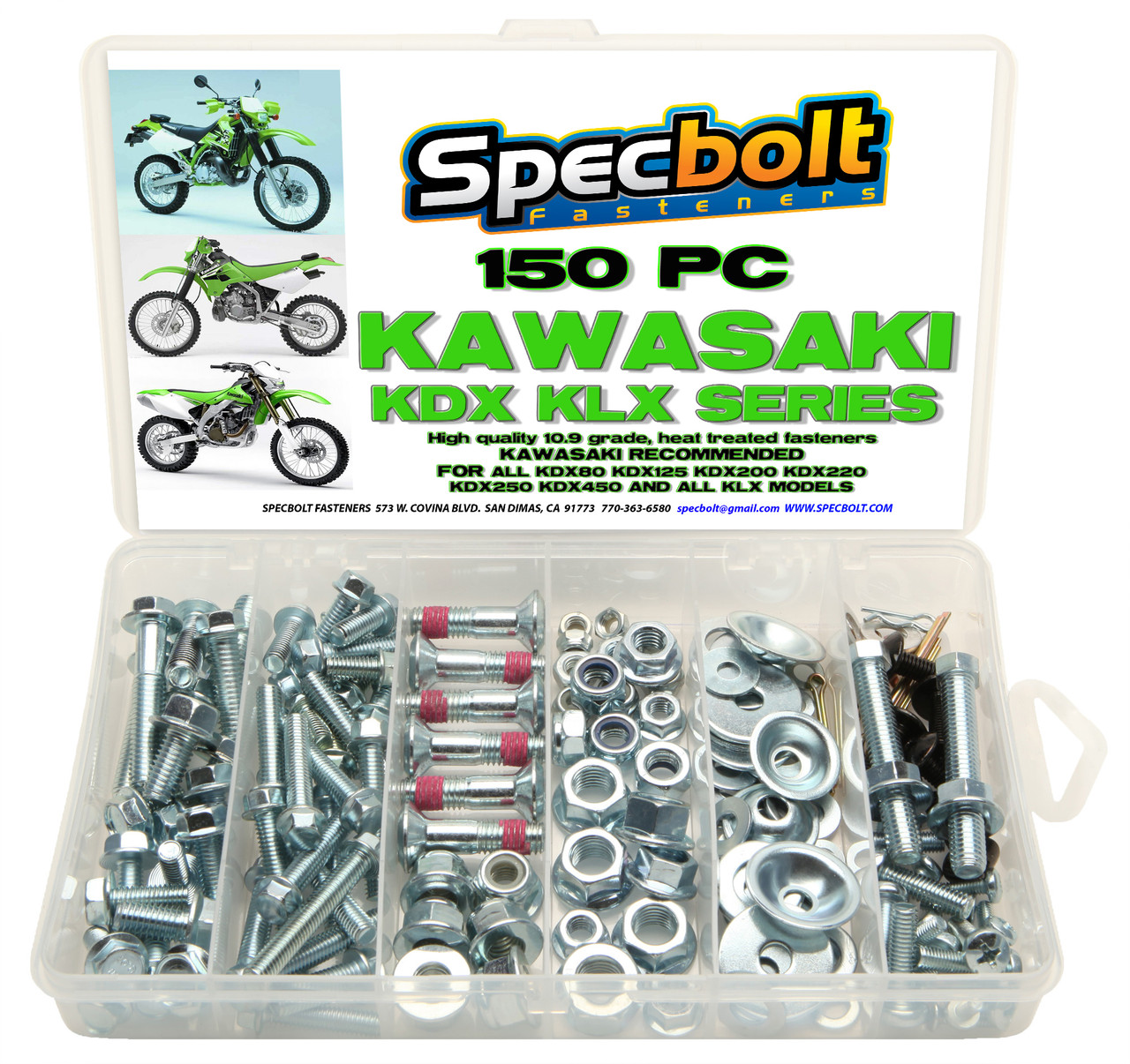 Kawasaki KDX 150pc Maintenance Bolt Kit
