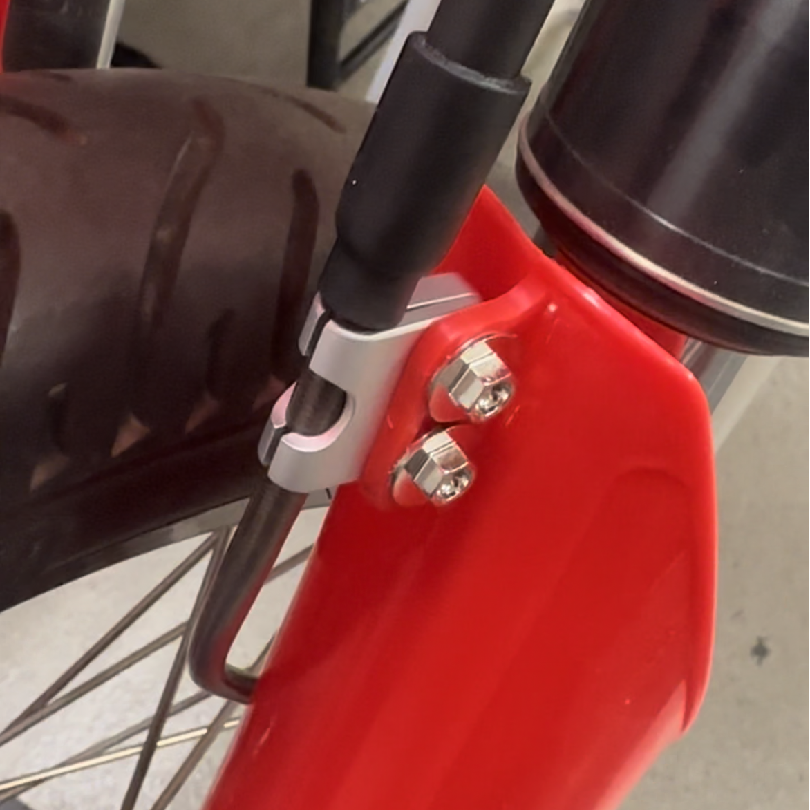 6pc FORK GUARD BOLTS HONDA CR CRF MATCH #90113-MAC-780 SHOULDER