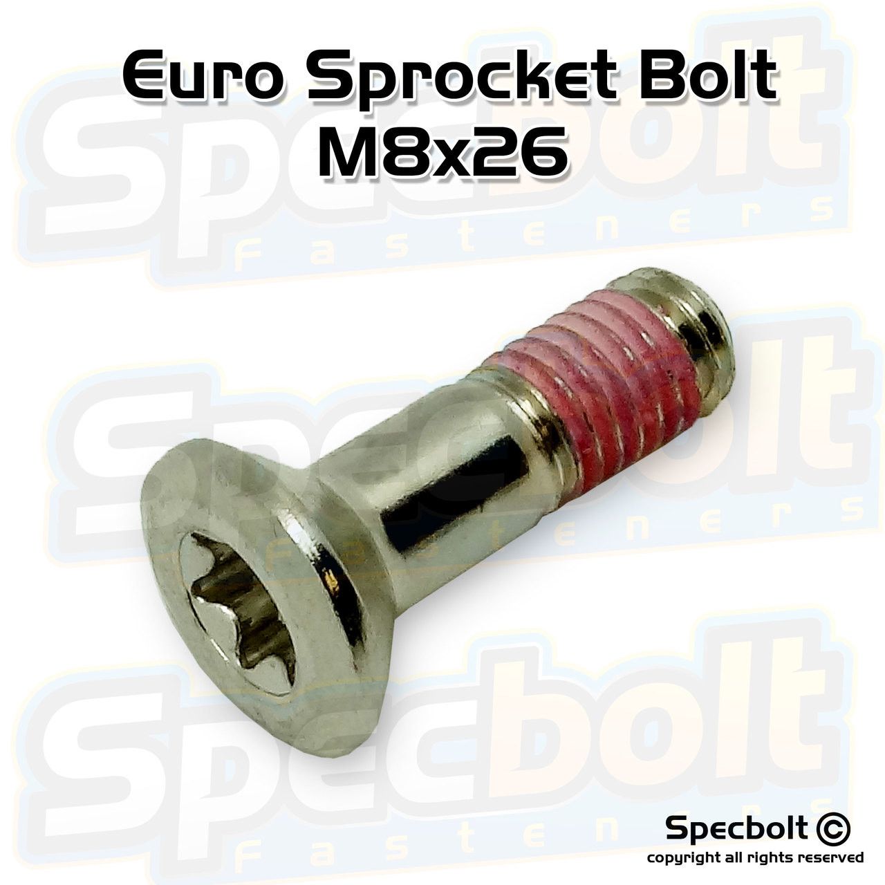 Euro Sprocket Torx M8x26 (Nickel Würks)