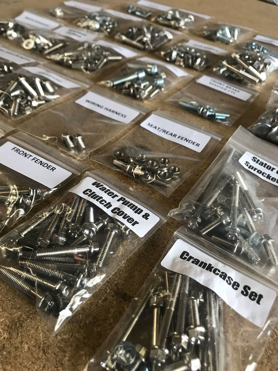 Motorcycle & ATV Restoration Fastener Kit (Nickel Würks)