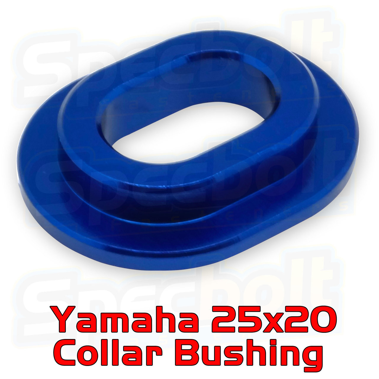 Blue Yamaha Oval Collar Bushing 25mm x 20mm
