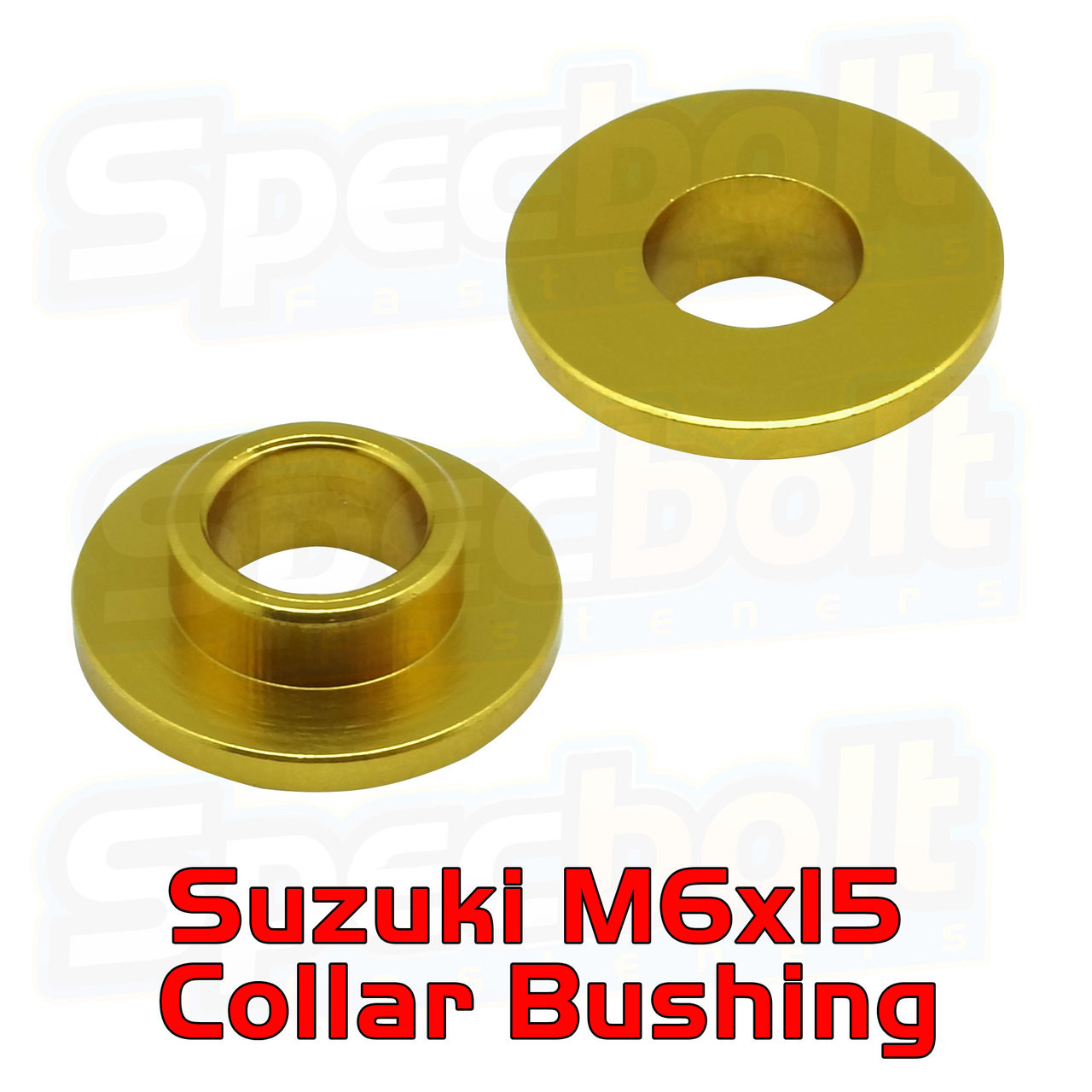 Gold Suzuki M6x15 Collar Bushing