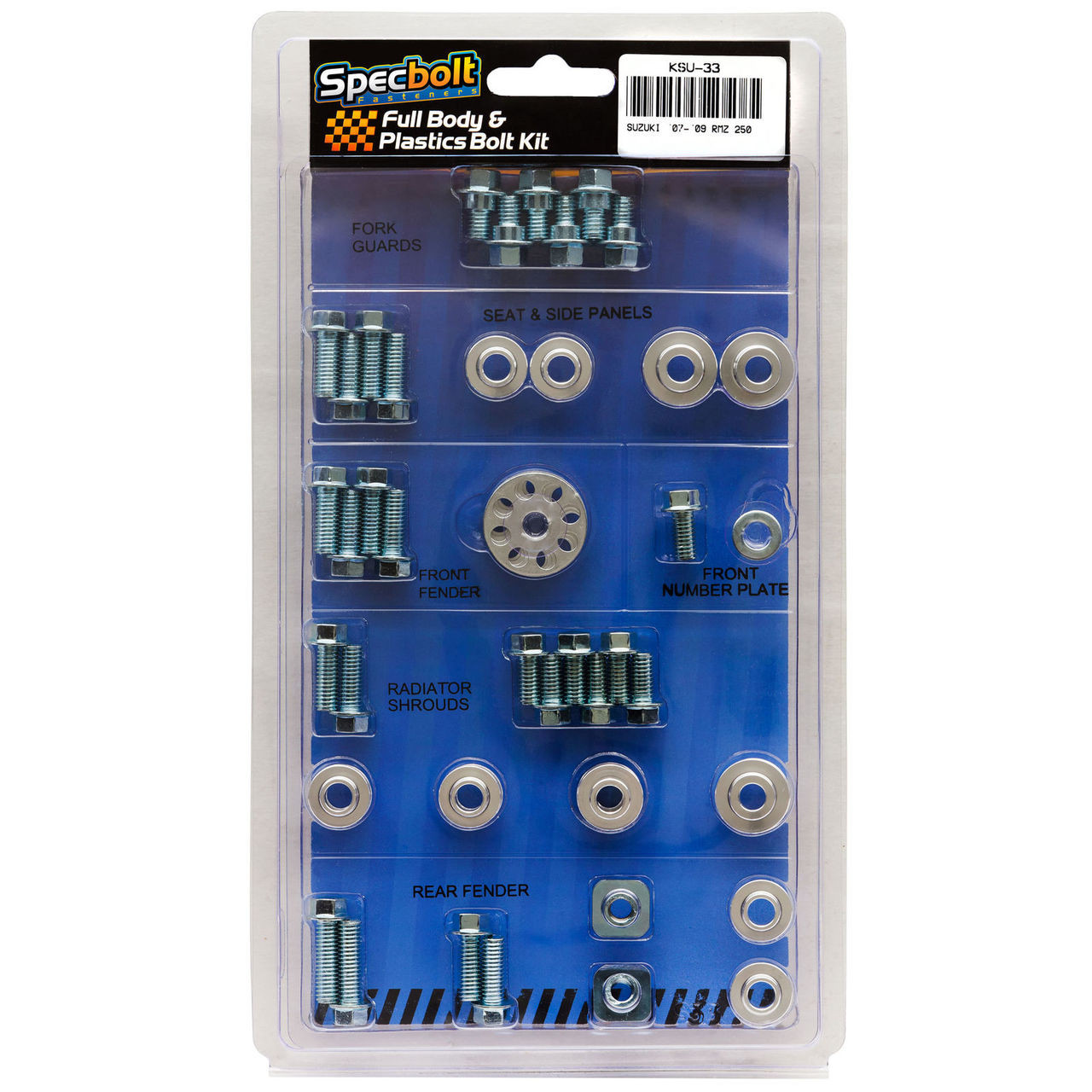 Suzuki 07-09 RMZ250 Full Plastics & Bodywork Fastener Kit