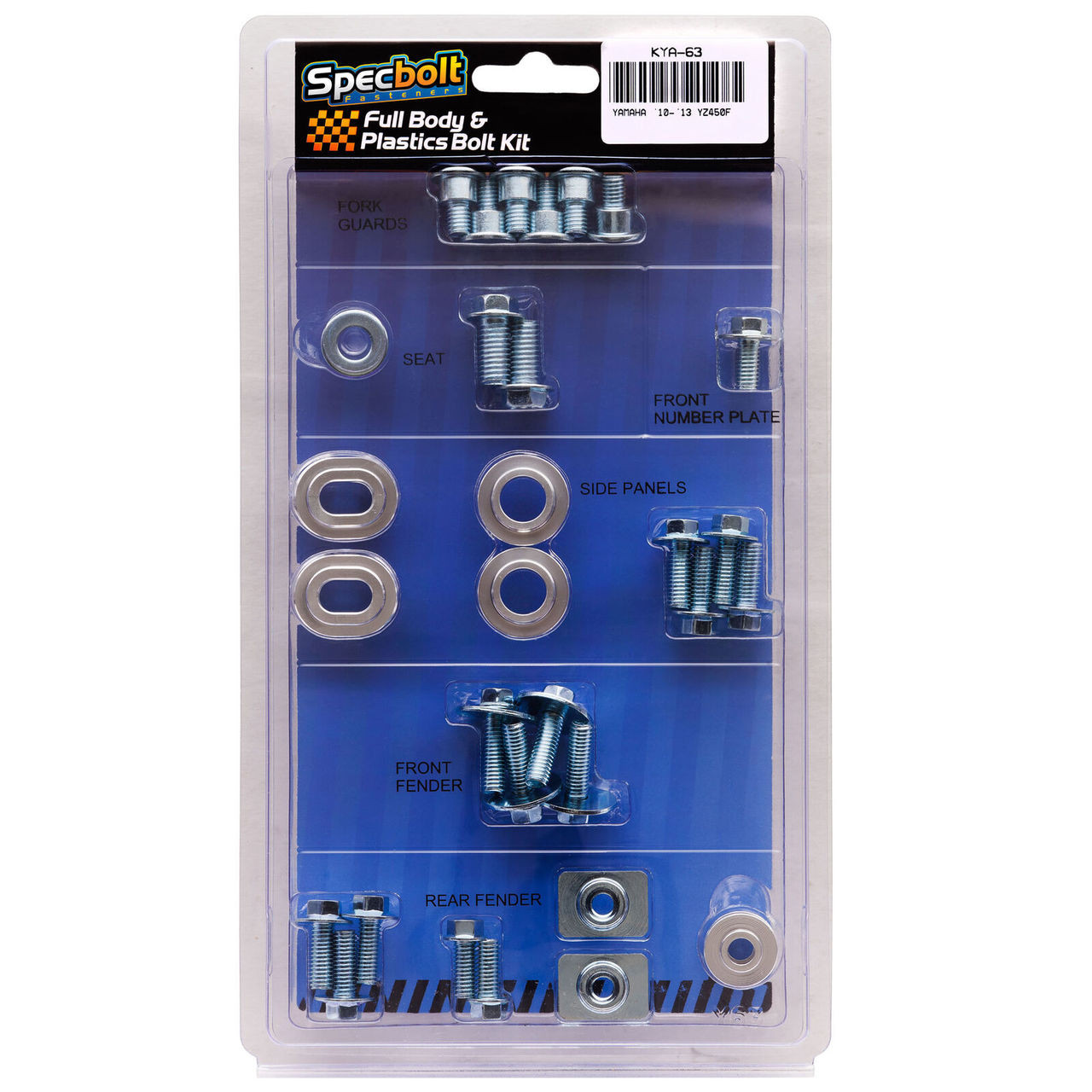 パーツ YSK Yamaha 10-14 YZ450F Full Plastics & Bodywork Fastener Kit