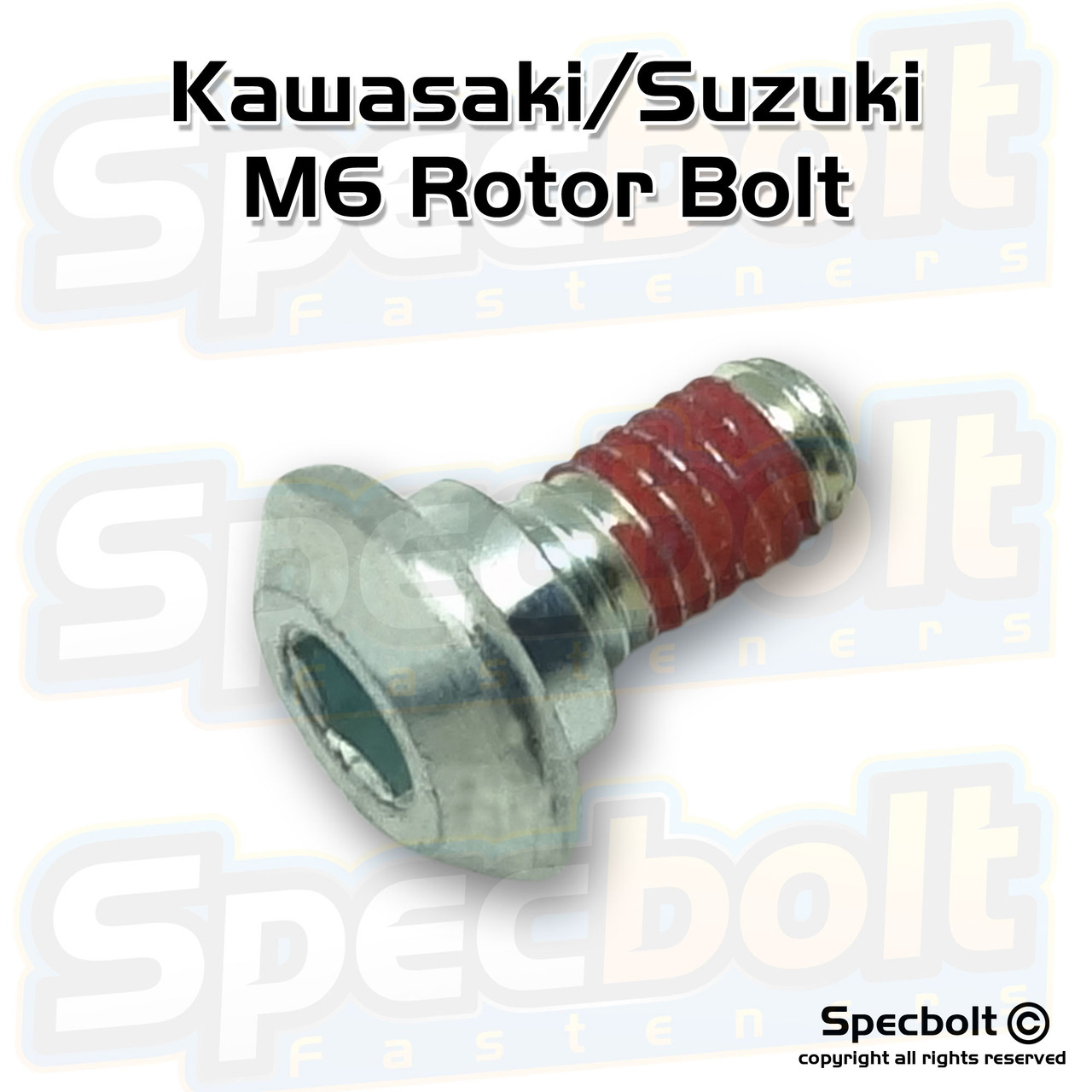 Honda Kawasaki Suzuki Master Cylinder/Rotor Bolt M6x13 (OEM Zinc)