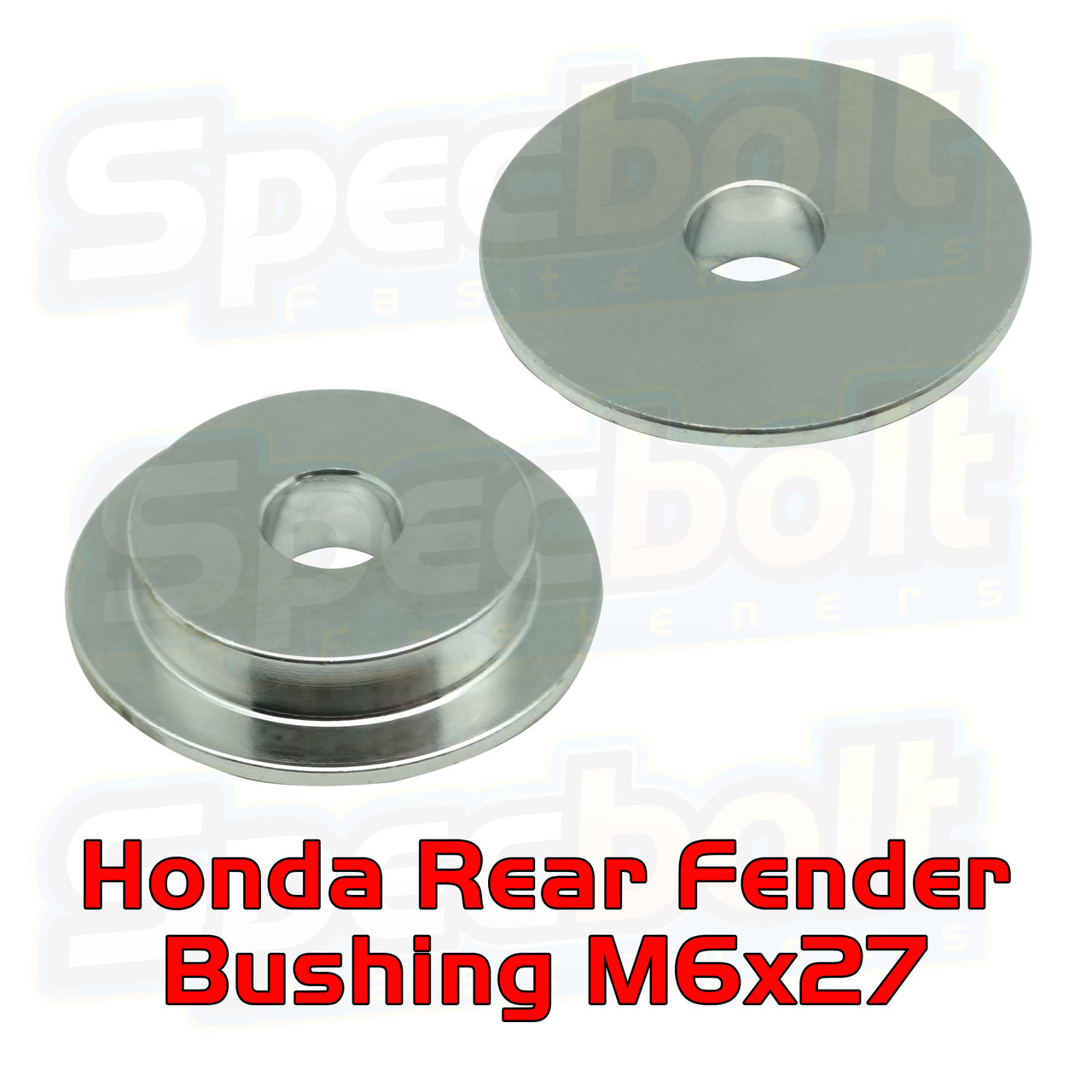 Bare Aluminum Honda Rear Fender Bushing M6x27