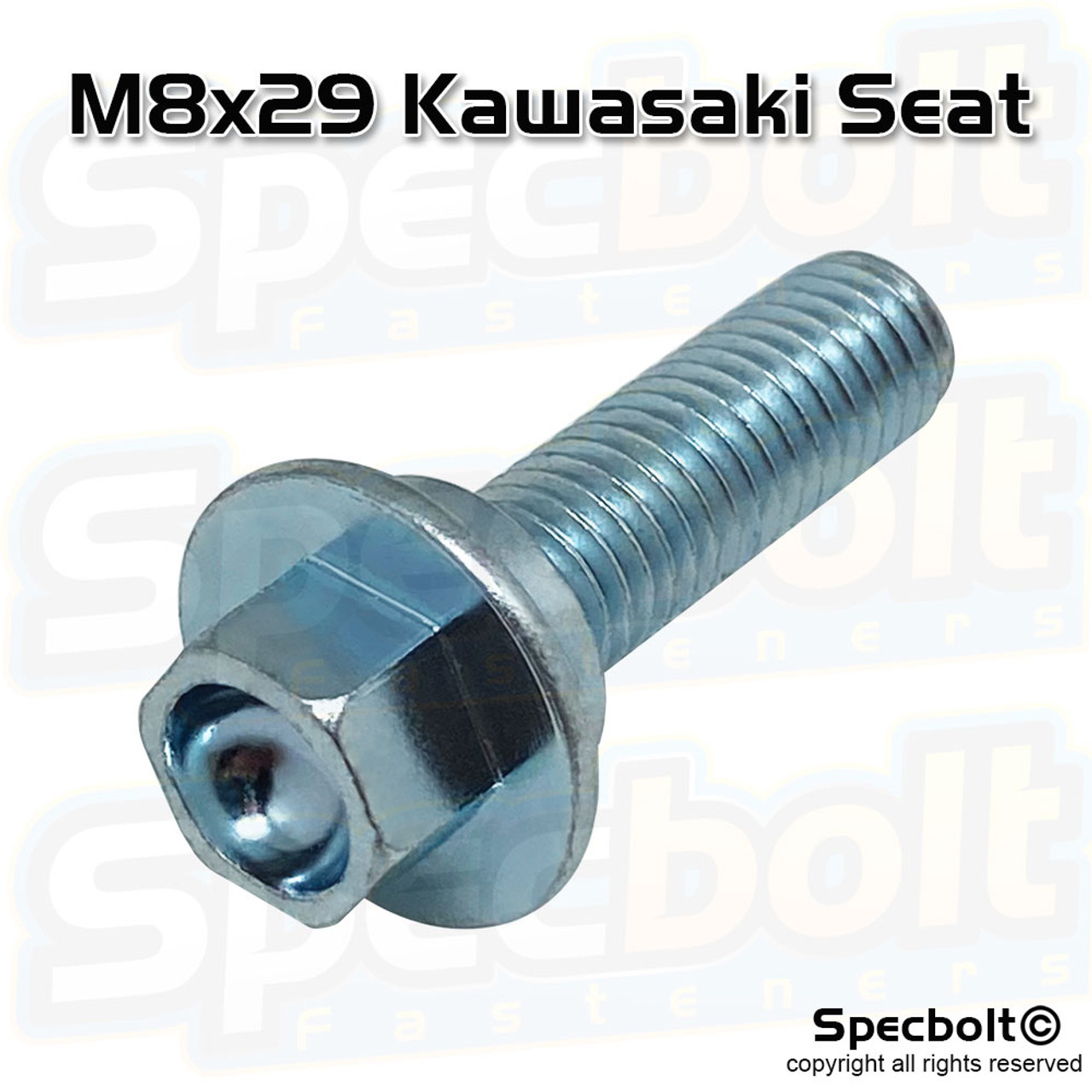 Kawasaki Seat Flange Bolt M8x29 (Zinc)