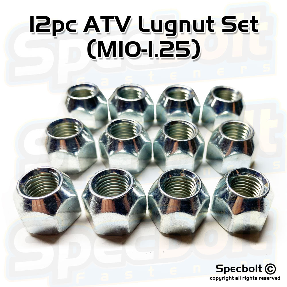 12pc ATC/ATV Lugnut Set (M10-1.25)