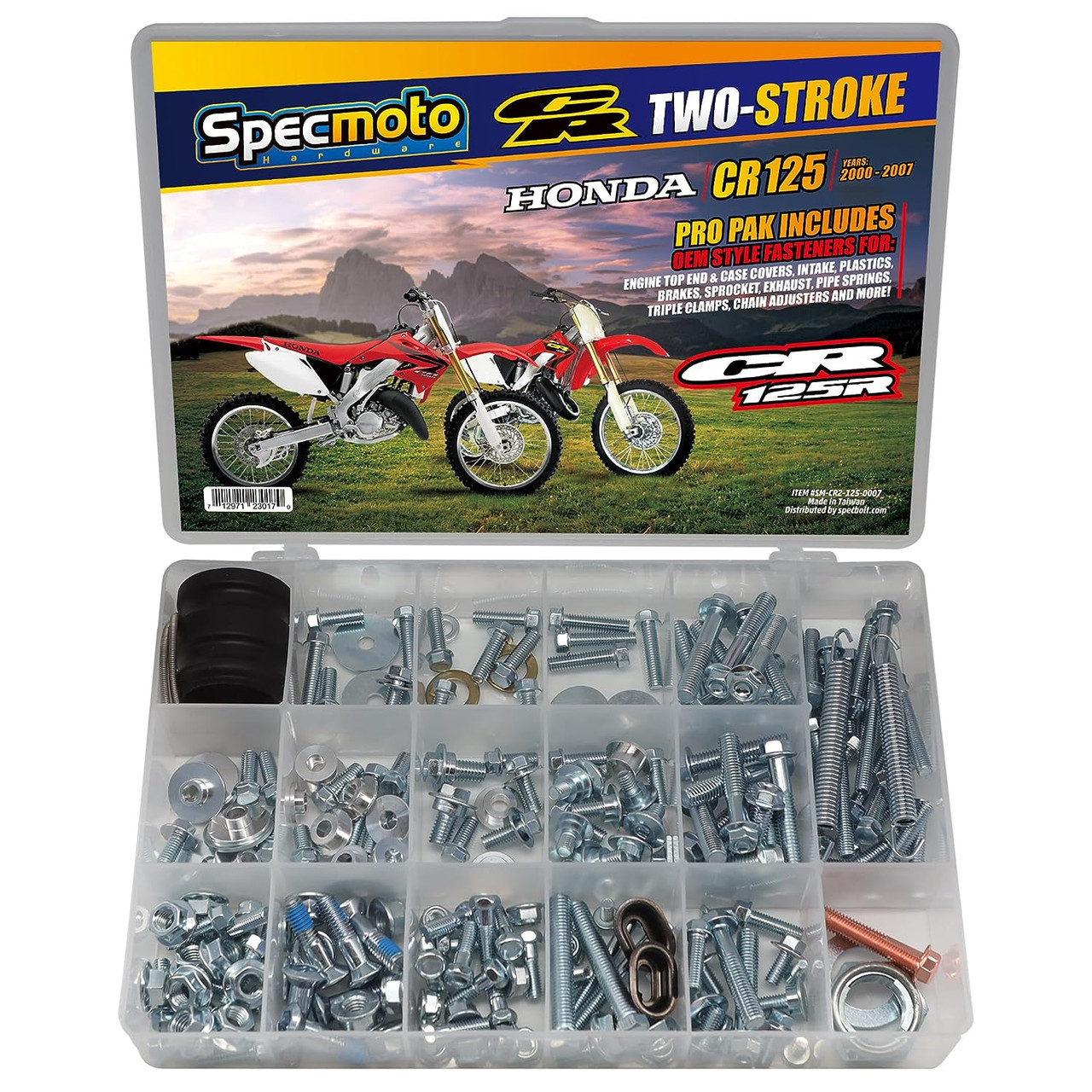 CR Restoration Bolt Kit. Fits: Honda CR125 Model Dirt Bike 2000-2007 CR  125R Factory Type Fasteners Motorcycle Hardware