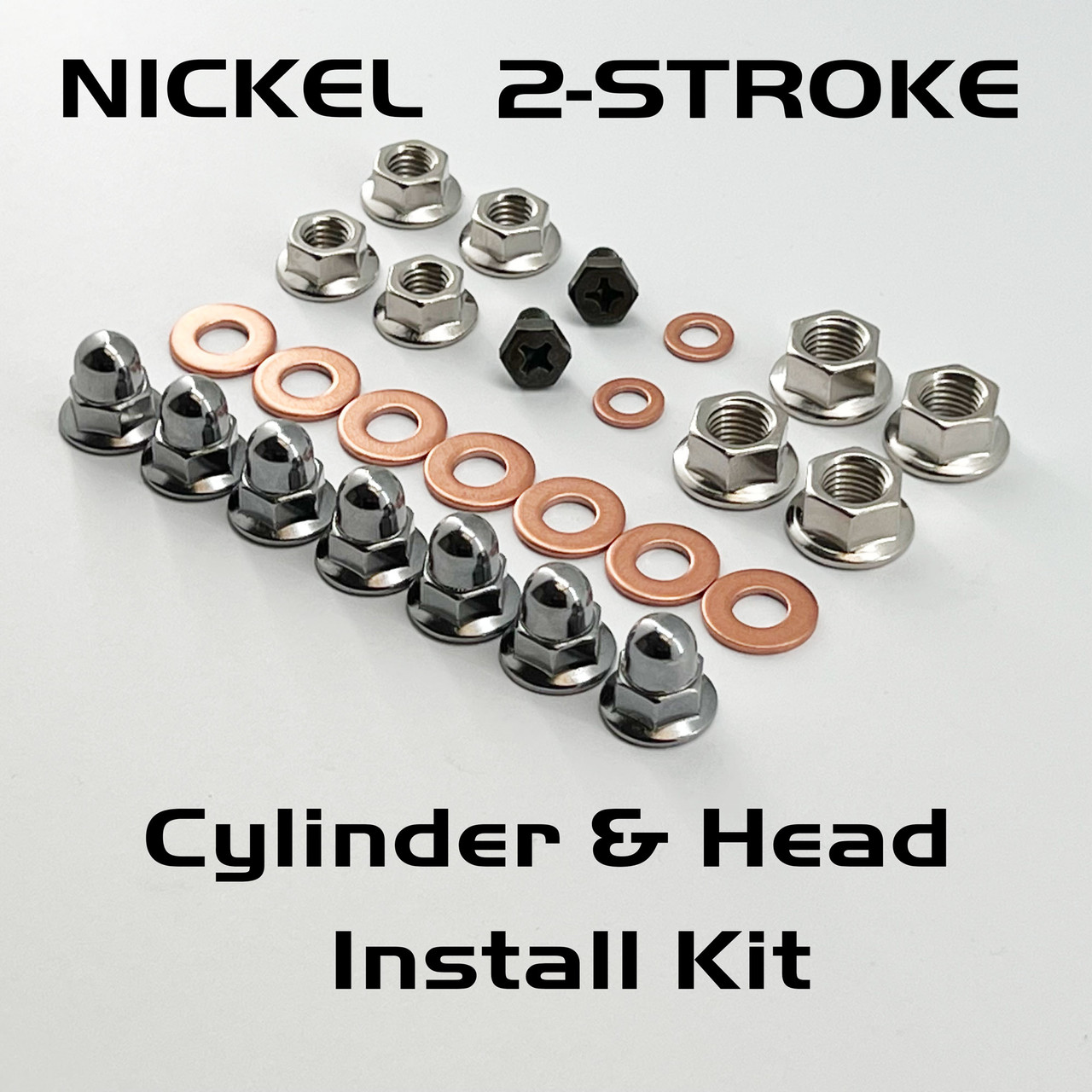 NICKEL 2 STROKE CYLINDER HEAD NUTS KIT