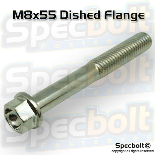 Dished Head Flange Bolt M8x60 (Nickel Würks)