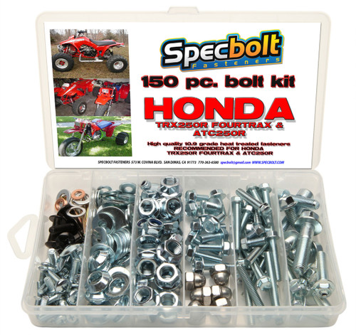Specbolt 150 Piece kit for Honda TRX250R FOURTRAX & ATC Specbolt 150 Piece kit for Honda TRX250R FOURTRAX & ATC