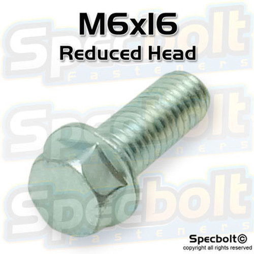 M6-1.0x16mm Flange Bolt 8mm reduced head zinc plated metric class 10.9 high carbon heat treated steel OEM factory Spec M6-1.0x16mm Flange Bolt 8mm reduced head zinc plated metric class 10.9 high carbon heat treated steel OEM factory Spec