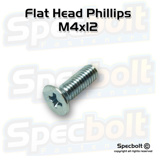 Specbolt  M4x12 Flat Head Phillips