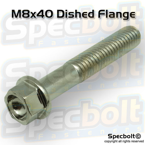 Dished Head Flange Bolt M8x35 (Nickel Würks)