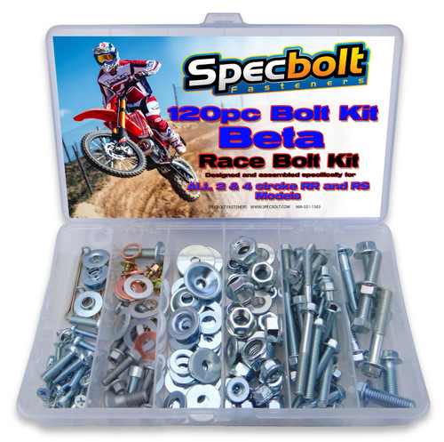 Specbolt BETA RR RS XTRAINER Zinc Dacromet kits plastics chain adjuster bolt body seat air box engine triple clamp carburetor front rear fender number plate radiator bolts exhaust pipe silencer clutch magneto covers crankcase bolts 50mm cylinder Euro gold screws Xtrainer 2 4 stroke fasteners Specbolt BETA RR RS XTRAINER Zinc Dacromet kits plastics chain adjuster bolt body seat air box engine triple clamp carburetor front rear fender number plate radiator bolts exhaust pipe silencer clutch magneto covers crankcase bolts 50mm cylinder Euro gold screws Xtrainer 2 4 stroke fasteners