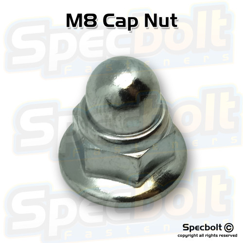 ZINC TWO STROKE MOTORCYCLE ENGINE CYLINDER HEAD ACORN CAP FLANGE