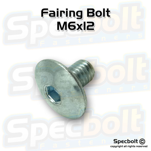 Specbolt Fairing Bolt M6x12 Specbolt Fairing Bolt M6x12