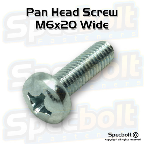 Specbolt  Pan Head Screw M6x20 Wide Yamaha 98907-06020-00 OEM#98907-06020-00 Specbolt  Pan Head Screw M6x20 Wide Yamaha 98907-06020-00 OEM#98907-06020-00