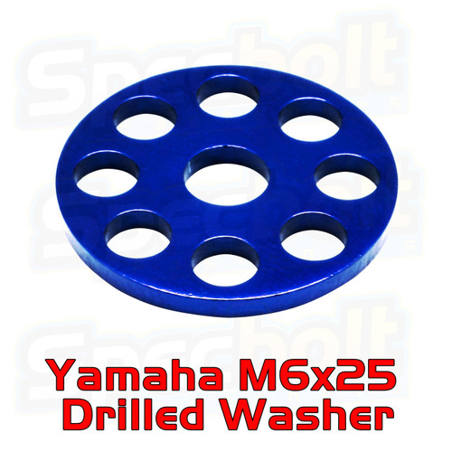 Black Drilled Fender Washer M6x25