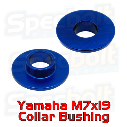 Blue Yamaha 26mm x 17mm Oval Collar Bushing