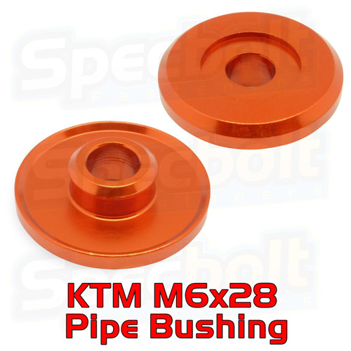 Specbolt Orange KTM M6x28 Pipe Bushing 77205169000 Specbolt Orange KTM M6x28 Pipe Bushing 77205169000
