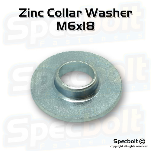 Collar Washer M6x18 (Black Zinc)