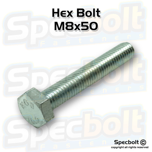 Specbolt Hex Bolt M8x50 Specbolt Hex Bolt M8x50