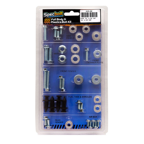 2003-2006 Yamaha WR450F Plastics & Body Bolt Kit – All Fasteners Included, Zinc Plated