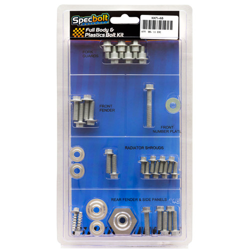 Suzuki 01-08 RM125/RM250 Full Plastics & Bodywork Fastener Kit