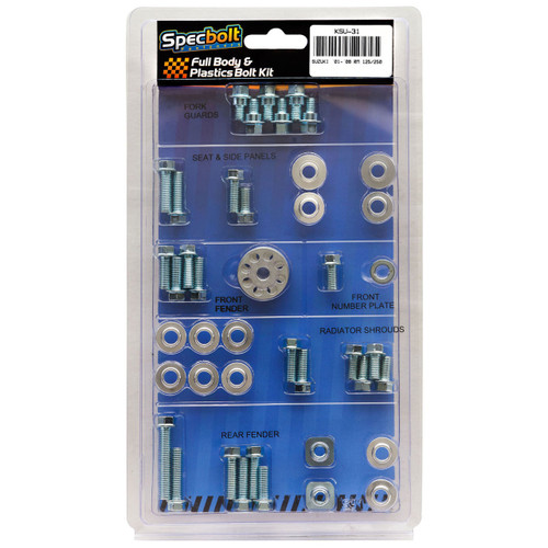 Suzuki 07-09 RMZ250 Full Plastics & Bodywork Fastener Kit