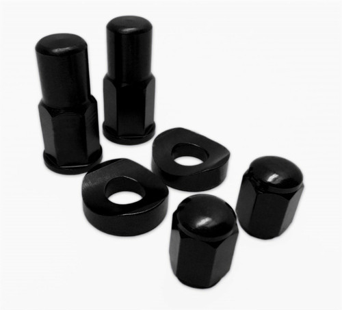 Black Lock Nut Valve Stem Cap Kit (6PC) YZ YZF KX KXF RM RMZ CR CRF KTM Black Lock Nut Valve Stem Cap Kit (6PC) YZ YZF KX KXF RM RMZ CR CRF KTM