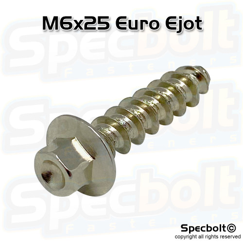 Specbolt Euro Ejot Screw KTM Husky M6x25 Nickel Plated 0017060255 Specbolt Euro Ejot Screw KTM Husky M6x25 Nickel Plated 0017060255