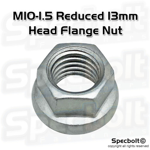 54630044000 Specbolt 13mm Reduced Head M10 Flange Nut OEM Match Dacromet KTM & Husqvarna 54630044000 Specbolt 13mm Reduced Head M10 Flange Nut OEM Match Dacromet KTM & Husqvarna